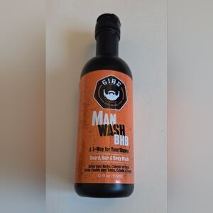 GIBS Man Wash BHB Beard, Hair & Body Wash - 12oz